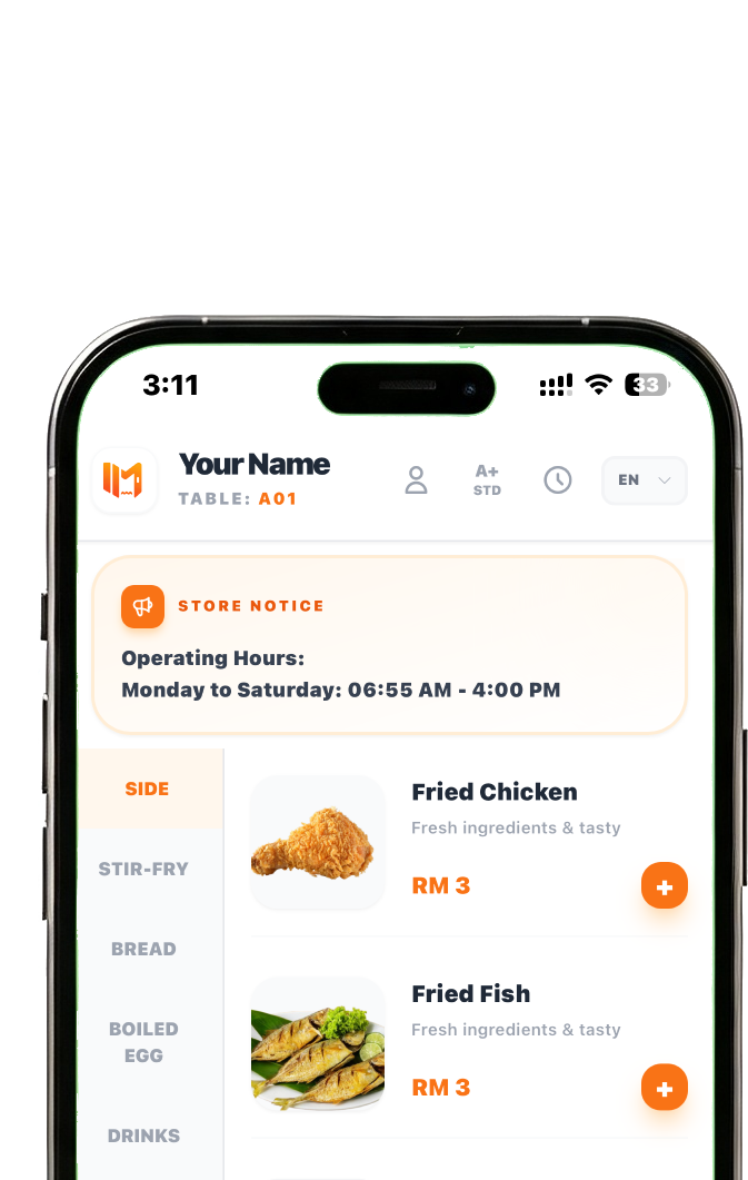 QR Menu Ordering